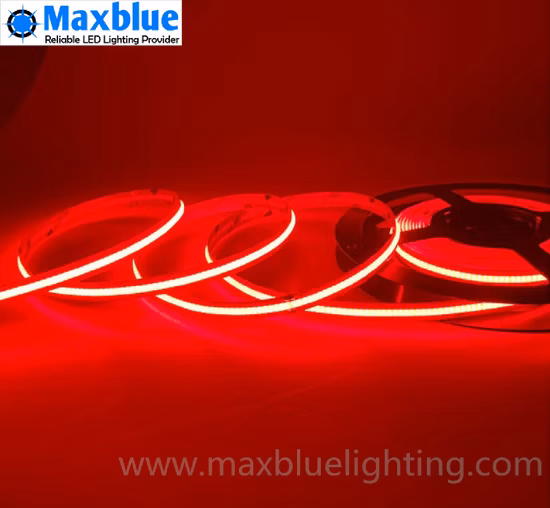 Red/Green/Blue/Yellow/Pink/Orange COB LED Strip Dotless Linear Lighting Ambient Light